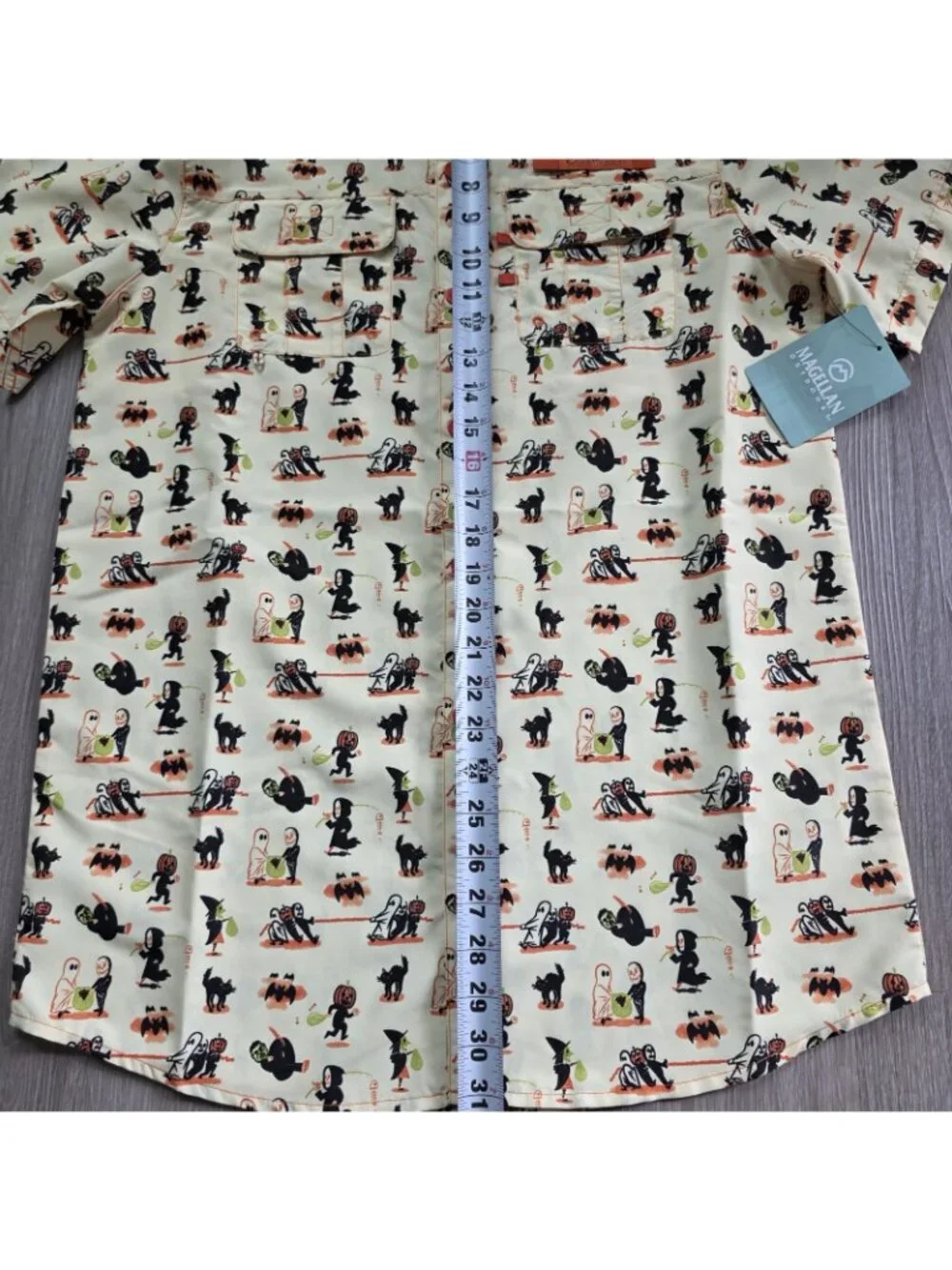 Magellan Boys‎ XL 18-20 Halloween Fishing Shirt Button Up